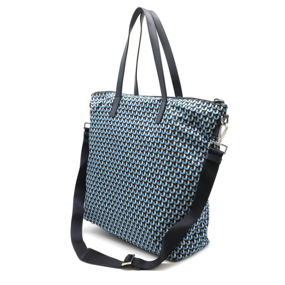 Prada Bag Azzurro Nylon Tessuto Tote 2WAY Blue - Picture 1 of 8